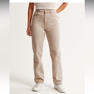 Abercrombie Curve Love Ultra High Rise 90s Straight Jean